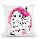 Aquarius Throw Pillow By Martina Pavlova