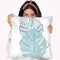 Blue Leaves Throw Pillow By Martina Pavlova