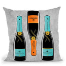 Bottles Throw Pillow By Martina Pavlova