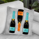 Bottles Throw Pillow By Martina Pavlova