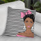 Bow Girl I Throw Pillow By Martina Pavlova