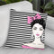 Bow Girl Throw Pillow By Martina Pavlova