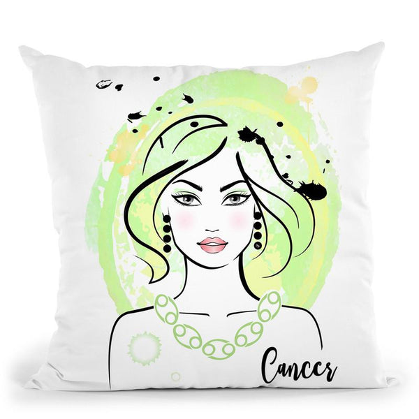 Cancer Throw Pillow By Martina Pavlova