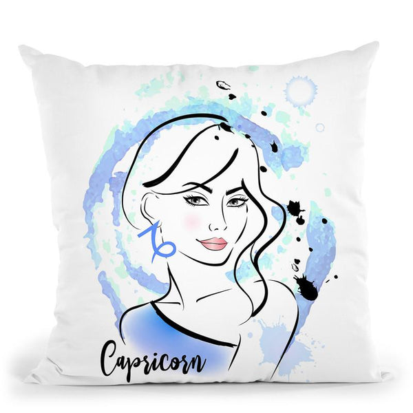 Capricorn Throw Pillow By Martina Pavlova