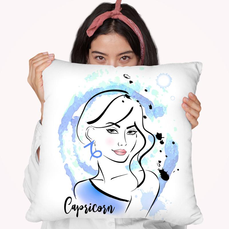 Capricorn Throw Pillow By Martina Pavlova