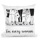 Every Girl Throw Pillow By Martina Pavlova