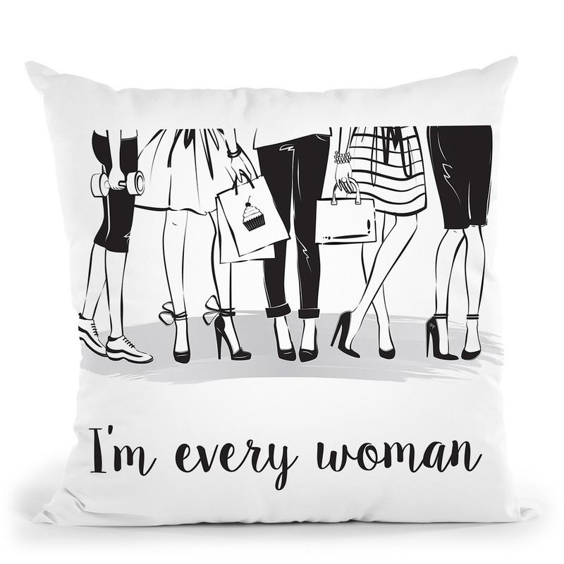 Every Girl Throw Pillow By Martina Pavlova
