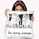 Every Girl Throw Pillow By Martina Pavlova