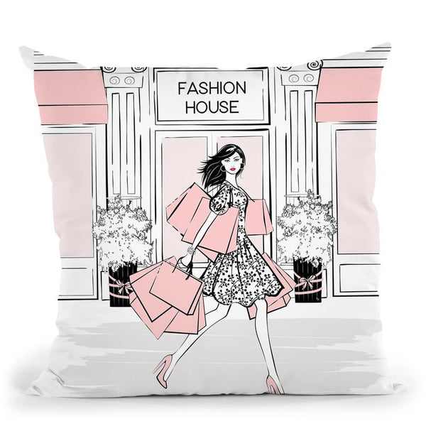 Fashion House Throw Pillow By Martina Pavlova