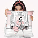 Fashion House Throw Pillow By Martina Pavlova
