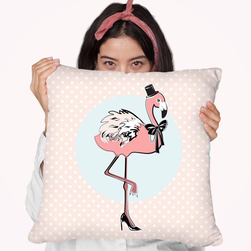 Flamingo Throw Pillow By Martina Pavlova
