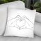 Hand Heart Throw Pillow By Martina Pavlova