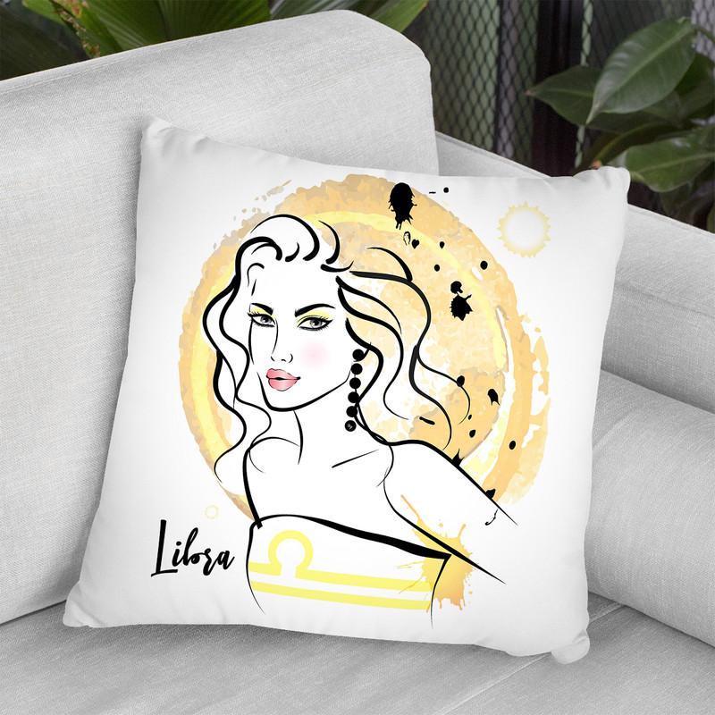Libra Throw Pillow By Martina Pavlova