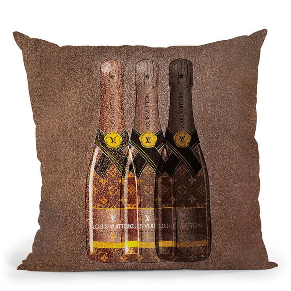 Lv Champagne Throw Pillow By Martina Pavlova