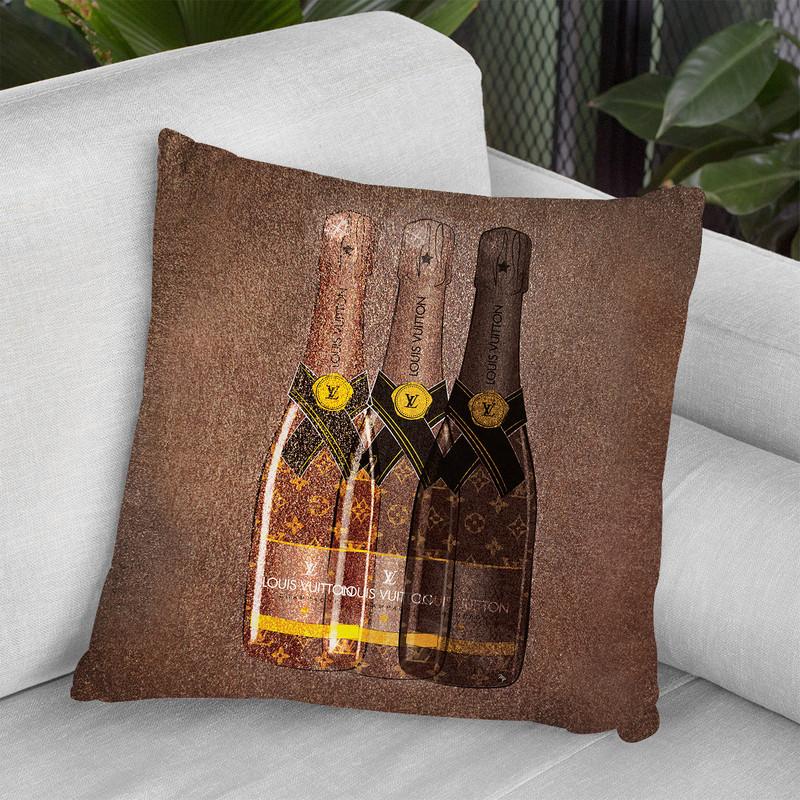 Lv Champagne Throw Pillow By Martina Pavlova