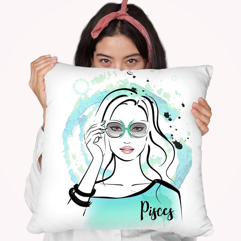 Pisces Throw Pillow By Martina Pavlova