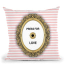 Press For Love Throw Pillow By Martina Pavlova