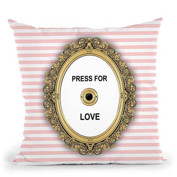 Press For Love Throw Pillow By Martina Pavlova