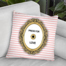 Press For Love Throw Pillow By Martina Pavlova