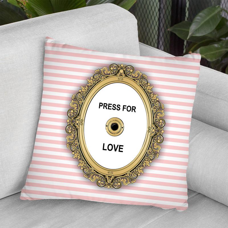Press For Love Throw Pillow By Martina Pavlova