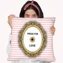 Press For Love Throw Pillow By Martina Pavlova