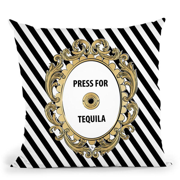 Press For Tequila Throw Pillow By Martina Pavlova