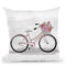 Romantic Bike Throw Pillow By Martina Pavlova