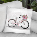 Romantic Bike Throw Pillow By Martina Pavlova