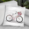 Romantic Bike Throw Pillow By Martina Pavlova