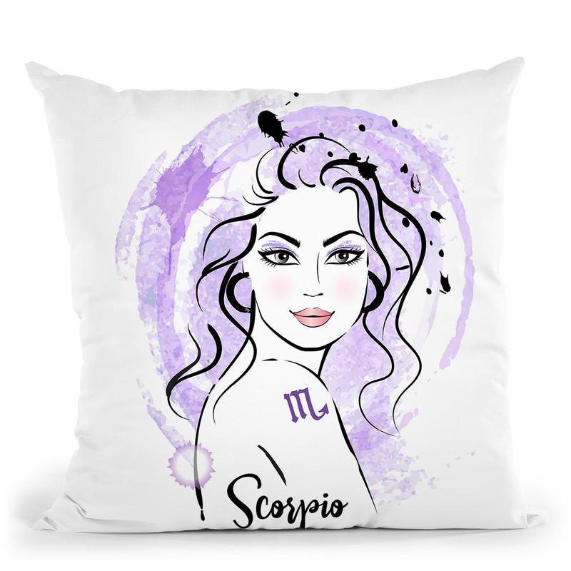 Scorpio Throw Pillow By Martina Pavlova