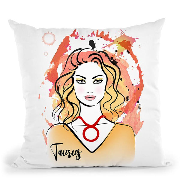 Taurus Throw Pillow By Martina Pavlova