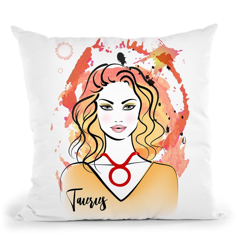 Taurus Throw Pillow By Martina Pavlova