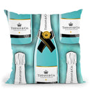 Tiffany Bottles Throw Pillow By Martina Pavlova