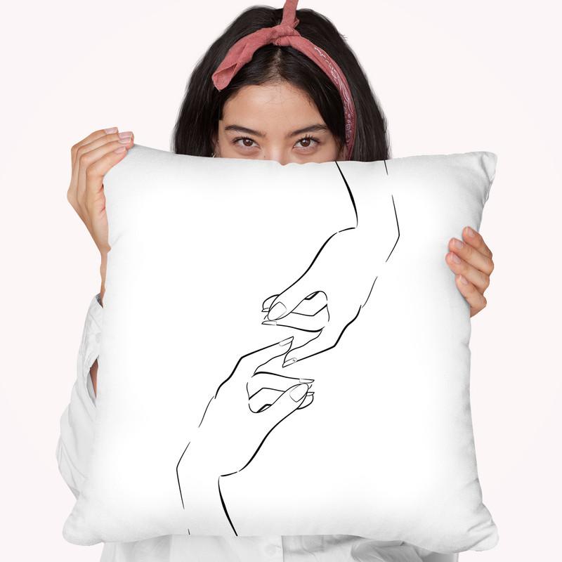Touch Throw Pillow By Martina Pavlova