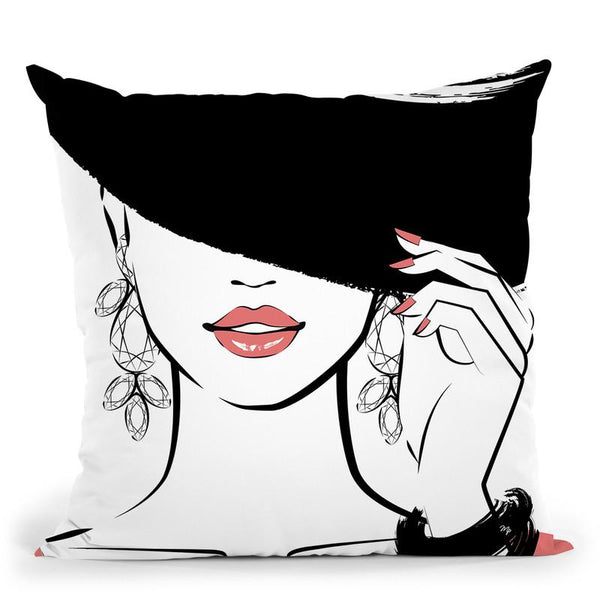 Under Hat Throw Pillow By Martina Pavlova