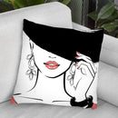 Under Hat Throw Pillow By Martina Pavlova
