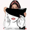 Under Hat Throw Pillow By Martina Pavlova