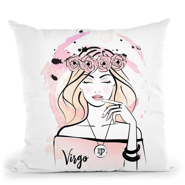 Virgo Throw Pillow By Martina Pavlova