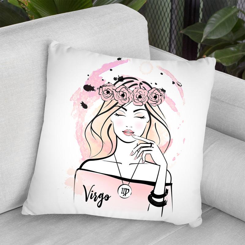 Virgo Throw Pillow By Martina Pavlova