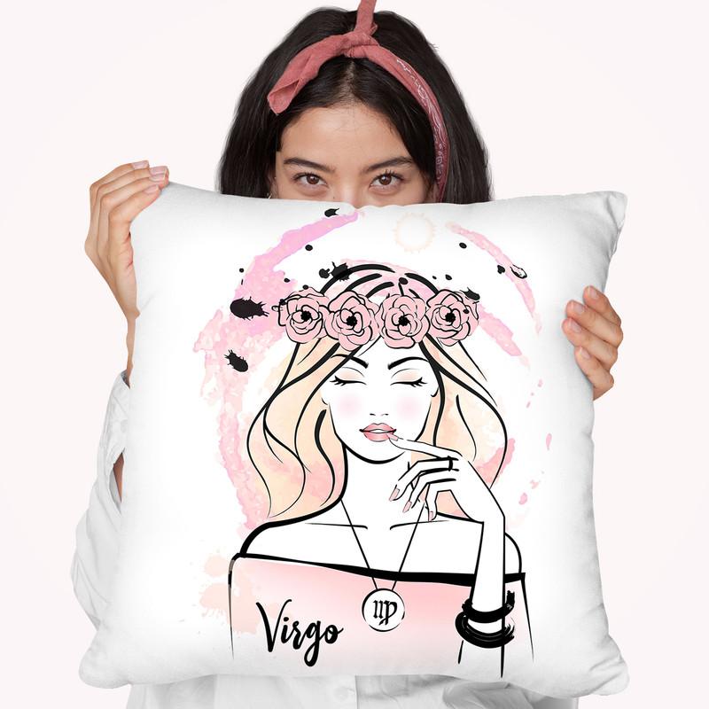 Virgo Throw Pillow By Martina Pavlova