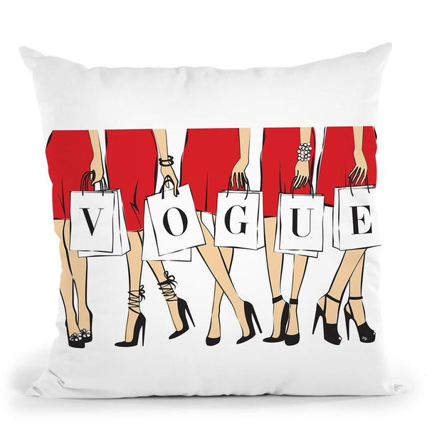 Vogue Throw Pillow By Martina Pavlova