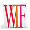 Wtf Throw Pillow By Martina Pavlova