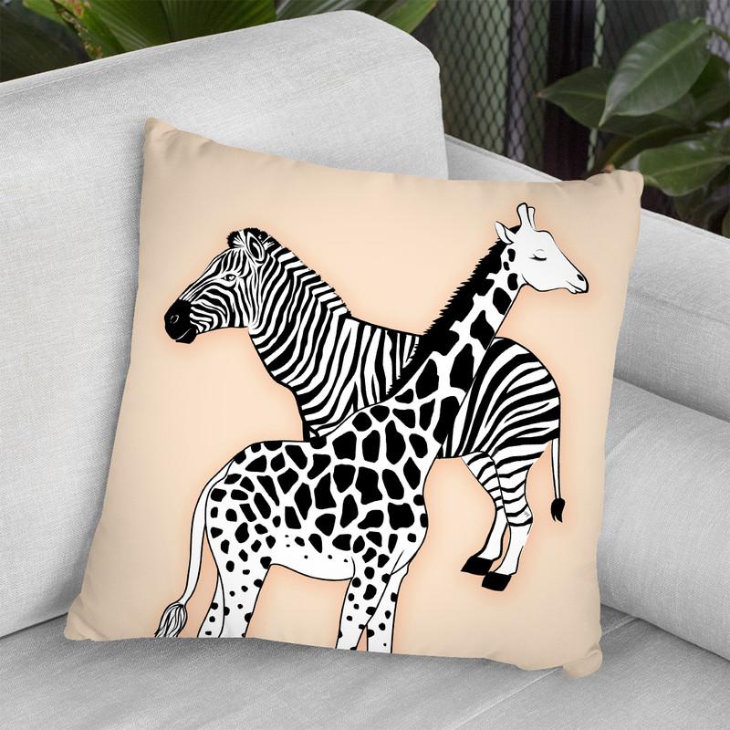 Animal Print Nude Throw Pillow By Martina Pavlova