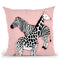 Animal Print Pink Throw Pillow By Martina Pavlova