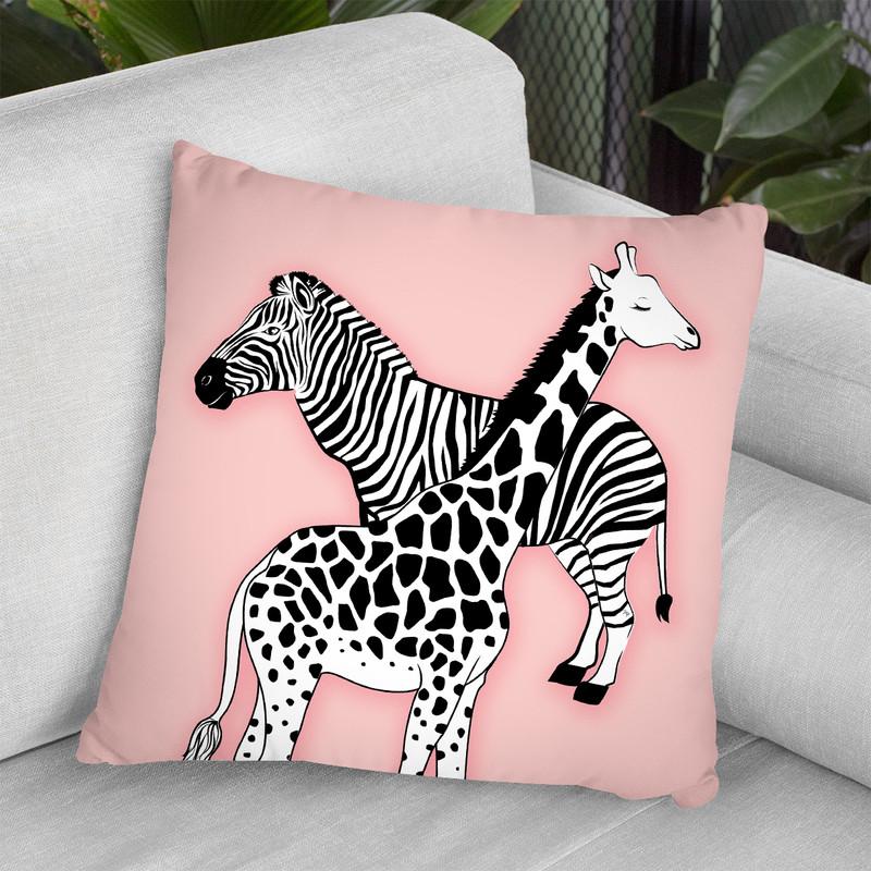 Animal Print Pink Throw Pillow By Martina Pavlova