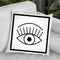 Big Eye Throw Pillow By Martina Pavlova