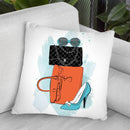Fashion Time Throw Pillow By Martina Pavlova