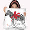 Holding Zebra Throw Pillow By Martina Pavlova