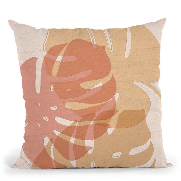 Leaves Throw Pillow By Martina Pavlova