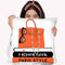 Orange Style Throw Pillow By Martina Pavlova